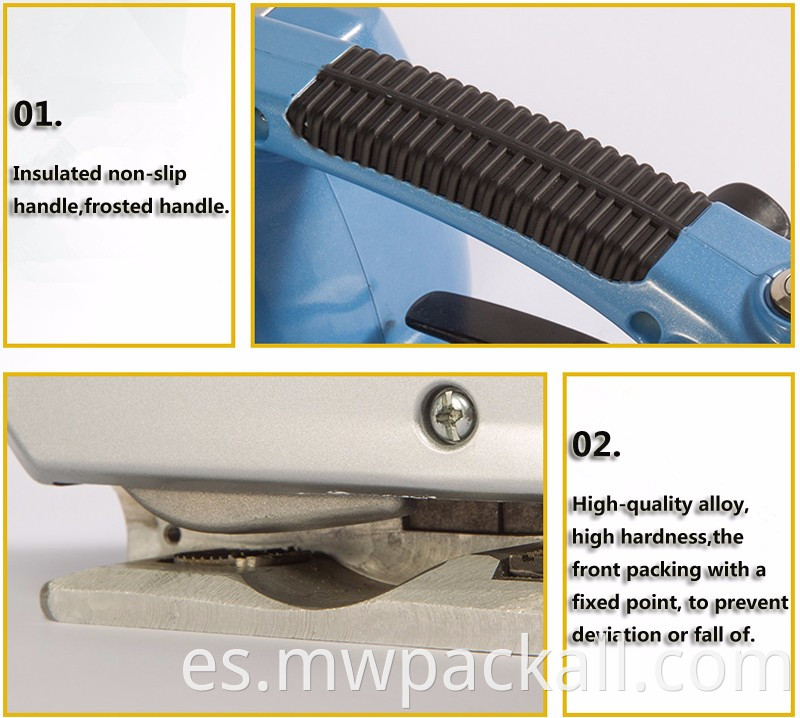 Fácil operación a mano Uso de herramientas de tiras eléctricas tipo batería